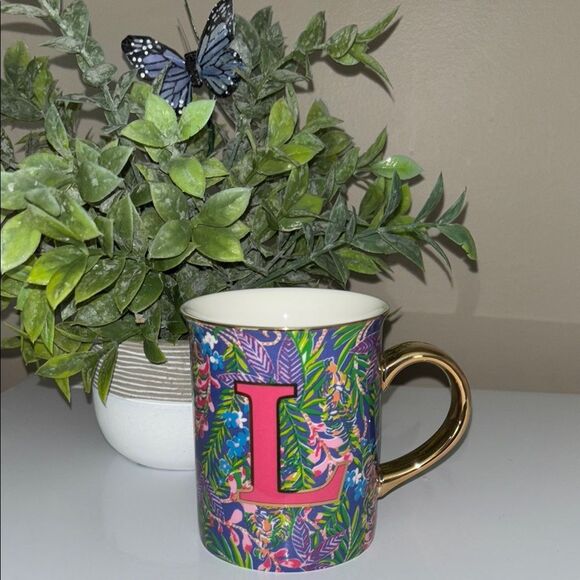 Lilly Pulitzer Initial Mug - Picture 1 of 3